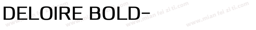 Deloire Bold字体转换